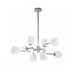 LP698-8 Lustra Manfred Silver Lampardi 8x50w G9/H55-130cm D95cm - img 1