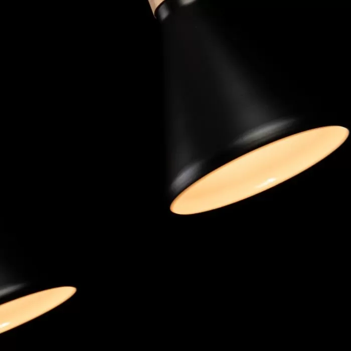 LP755-5P Suspensie Lemnos Black Lampardi 5x60w E27/H35-90cm D95cm - img 10