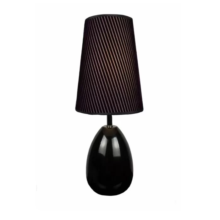 LP608-1T Veioza Anita Black Lampardi 1x40w E27/H57cm D22cm - img 1