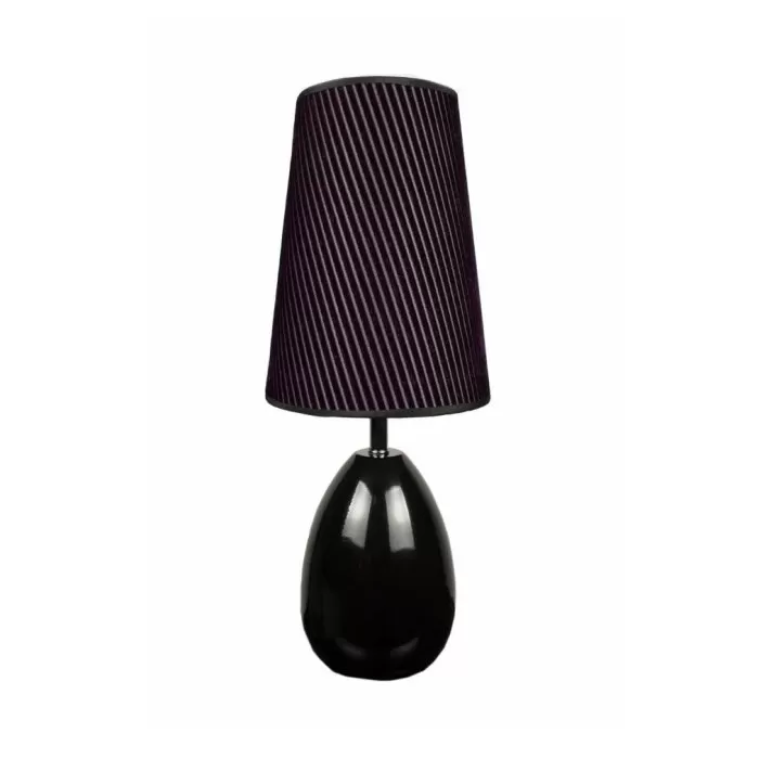 LP608-1T Veioza Anita Black Lampardi 1x40w E27/H57cm D22cm - img 2