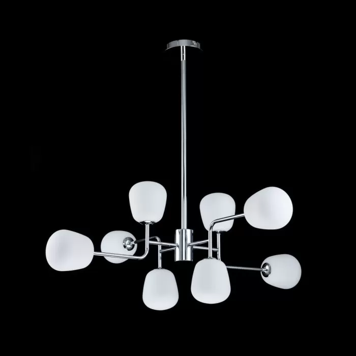 LP698-8 Lustra Manfred Silver Lampardi 8x50w G9/H55-130cm D95cm - img 2