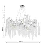 CLN1002-D100 Lustra Grapedrop Cellini chrome - img 3
