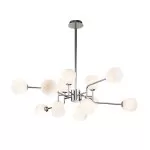 LP698-12 Lustra Manfred Silver Lampardi 12x50w G9/H66-130cm D110cm - img 3
