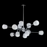 LP698-12 Lustra Manfred Silver Lampardi 12x50w G9/H66-130cm D110cm - img 2