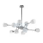LP698-12 Lustra Manfred Silver Lampardi 12x50w G9/H66-130cm D110cm - img 1