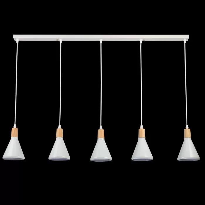 LP756-5P Suspensie Lemnos White Lampardi 5x60w E27/H35-90cm D95cm - img 4