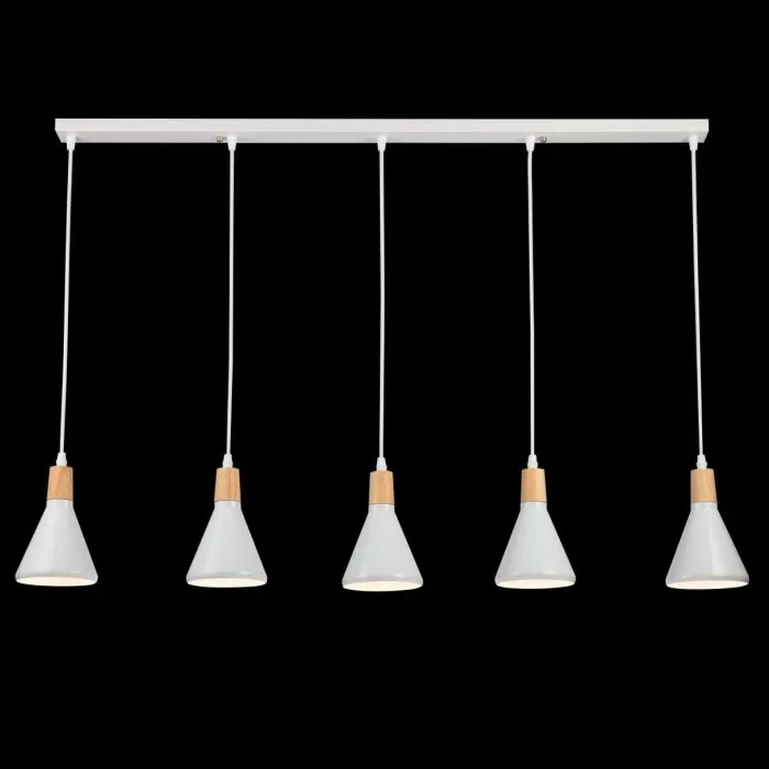 LP756-5P Suspensie Lemnos White Lampardi 5x60w E27/H35-90cm D95cm - img 2
