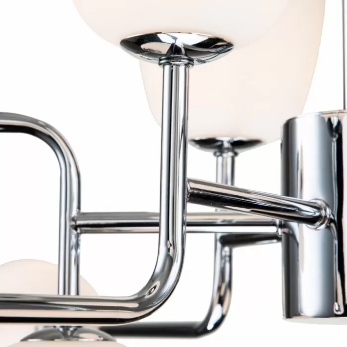 LP698-12 Lustra Manfred Silver Lampardi 12x50w G9/H66-130cm D110cm - img 5