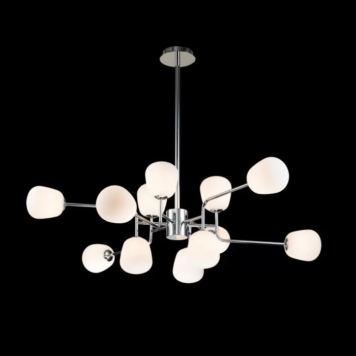 LP698-12 Lustra Manfred Silver Lampardi 12x50w G9/H66-130cm D110cm - img 4