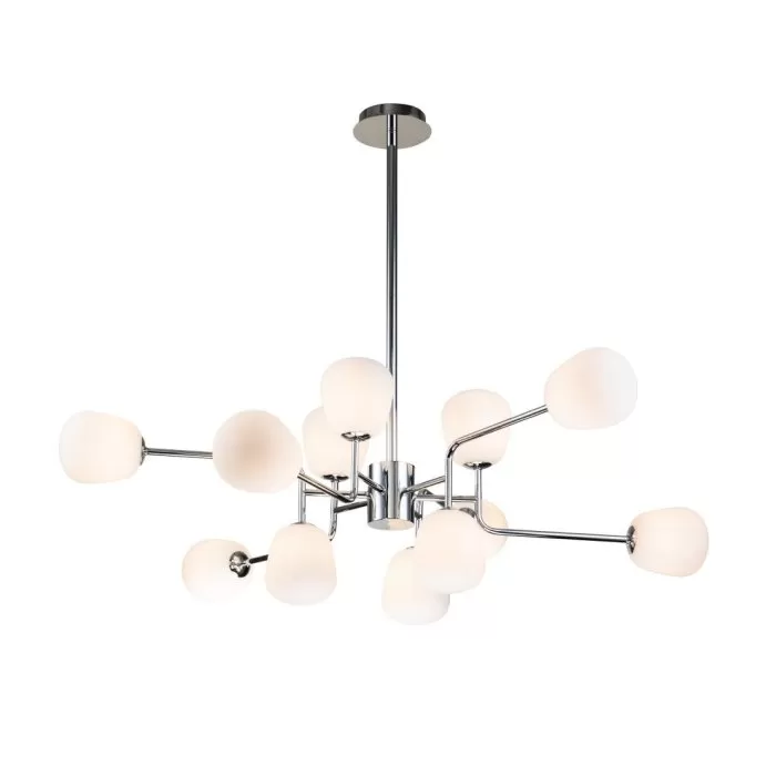 LP698-12 Lustra Manfred Silver Lampardi 12x50w G9/H66-130cm D110cm - img 3