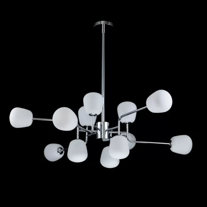 LP698-12 Lustra Manfred Silver Lampardi 12x50w G9/H66-130cm D110cm - img 2