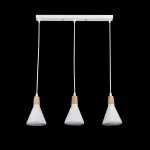 LP756-3P Suspensie Lemnos White Lampardi 3x60w E27/H35-90cm D50cm - img 4