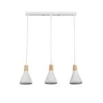 LP756-3P Suspensie Lemnos White Lampardi 3x60w E27/H35-90cm D50cm - img 3
