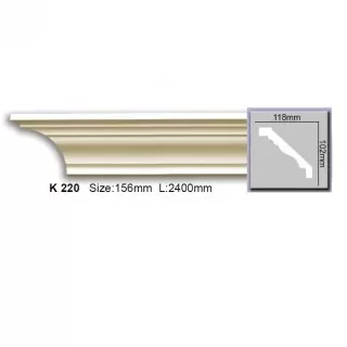 K220 Cornisa neted Harmony 102x118x2800