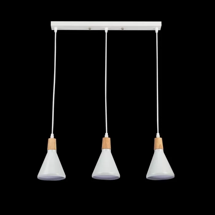 LP756-3P Suspensie Lemnos White Lampardi 3x60w E27/H35-90cm D50cm - img 4