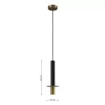 LP5181-1P Suspensie black marble MARBLE Lampardi - img 3