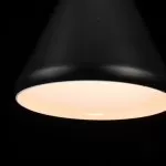 LP755-3P Suspensie Lemnos Black Lampardi 3x60w E27/H35-90cm D50cm - img 3