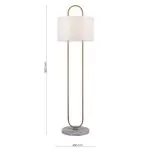 LP5268-1F Lampadar Lampardi Floor D45*H160CM/1*E27 white/cooper  - img 3