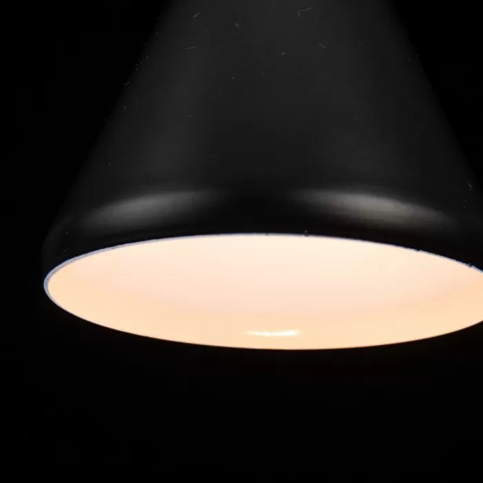 LP755-3P Suspensie Lemnos Black Lampardi 3x60w E27/H35-90cm D50cm - img 3