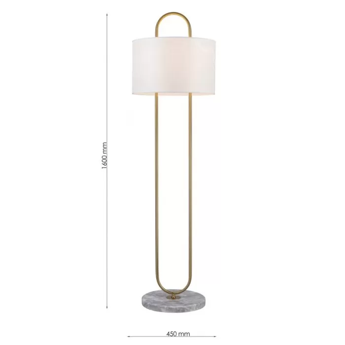 LP5268-1F Lampadar Lampardi Floor D45*H160CM/1*E27 white/cooper  - img 3