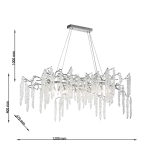 CLN1002-L120 Lustra Grapedrop Cellini chrome - img 3