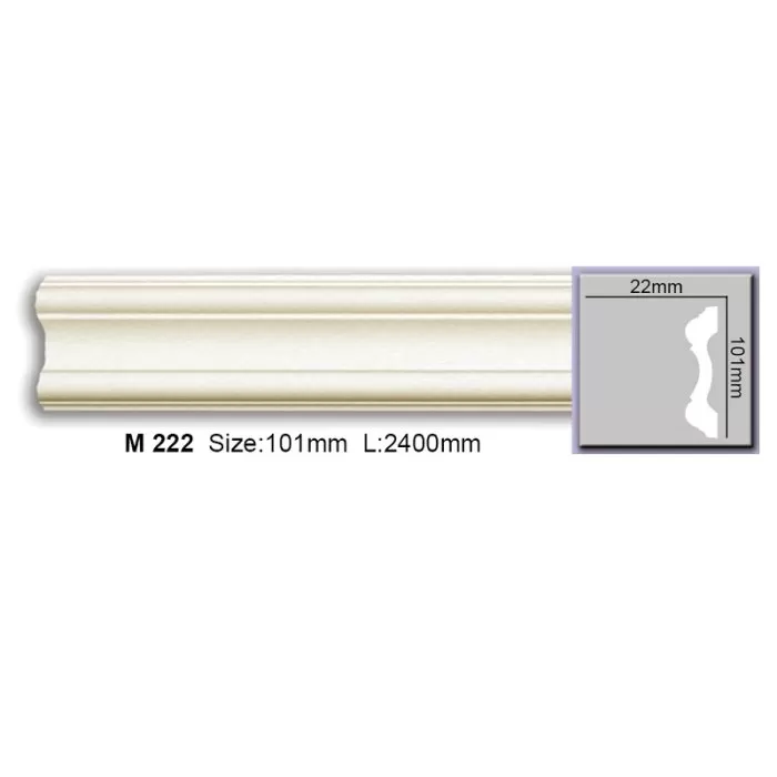 M222 Molding ornamen Harmony 101x22x2400 - img 1