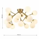 LP4019-20C Lustra Megapolis Lampardi 20x40w/G9 - img 3