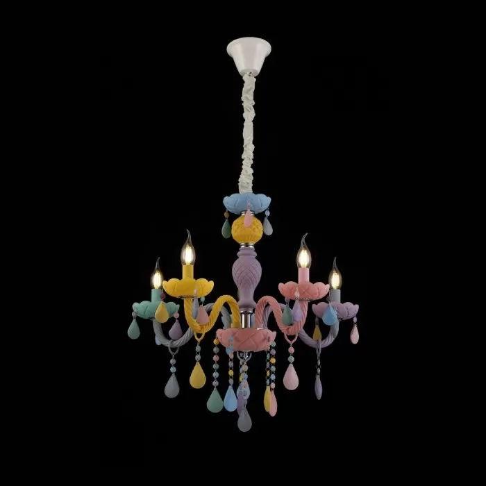LP297-5 Lustra Rainbow Lampardi 5x40w E14/ H56-110cm D58cm - img 2