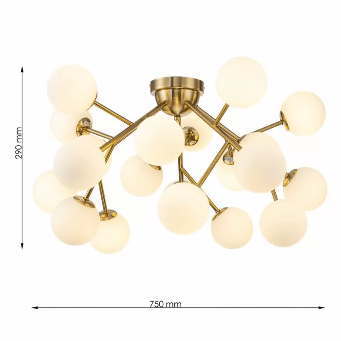 LP4019-20C Lustra Megapolis Lampardi 20x40w/G9 - img 3