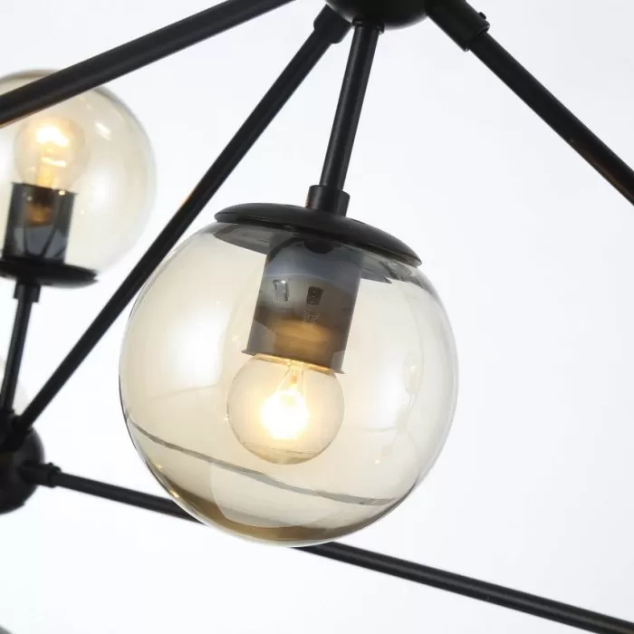LP543-10 Lustra New York Lampardi 10x60w E27/ H52-92cm D105cm - img 3