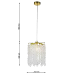 CLN1003-D20 Lustra Grapedrop Cellini gold - img 3