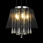 LP276-5 Lustra Cloud Black Lampardi 5x40w E14/ H40-100cm D42cm - img 3