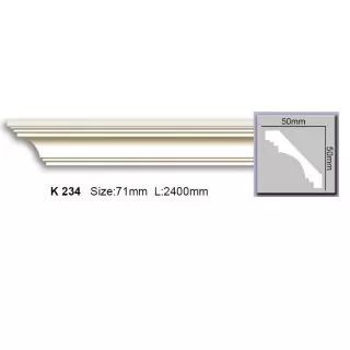 K234 (AB139) Cornisa neted Harmony 50x50x2440