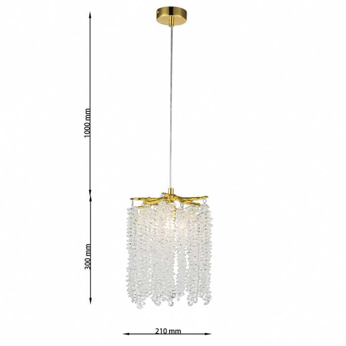CLN1003-D20 Lustra Grapedrop Cellini gold - img 3