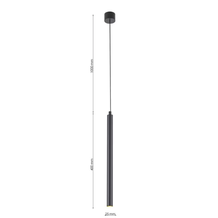 LP762-1P Suspensie Thin Lampardi D25*400mm/IP20 GU9 - img 3