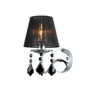 LP274-1W Aplica Cornelia Black Lampardi 1x40w E14/ H25cm D14cm