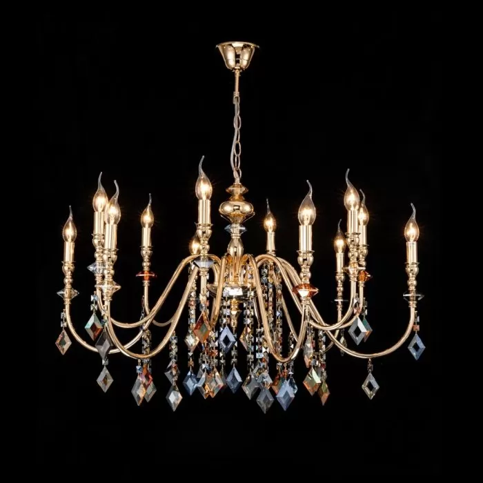 CLN235-6+6 Lustra Dona Cellini 12x40w E14/H70-120 D90cm - img 2