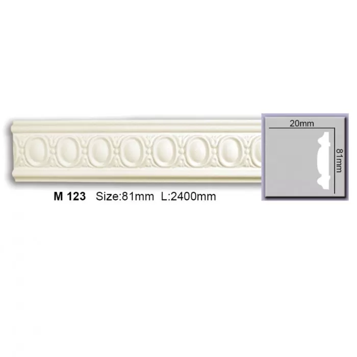 M123 Molding ornament Harmony 81x20x2400 - img 1