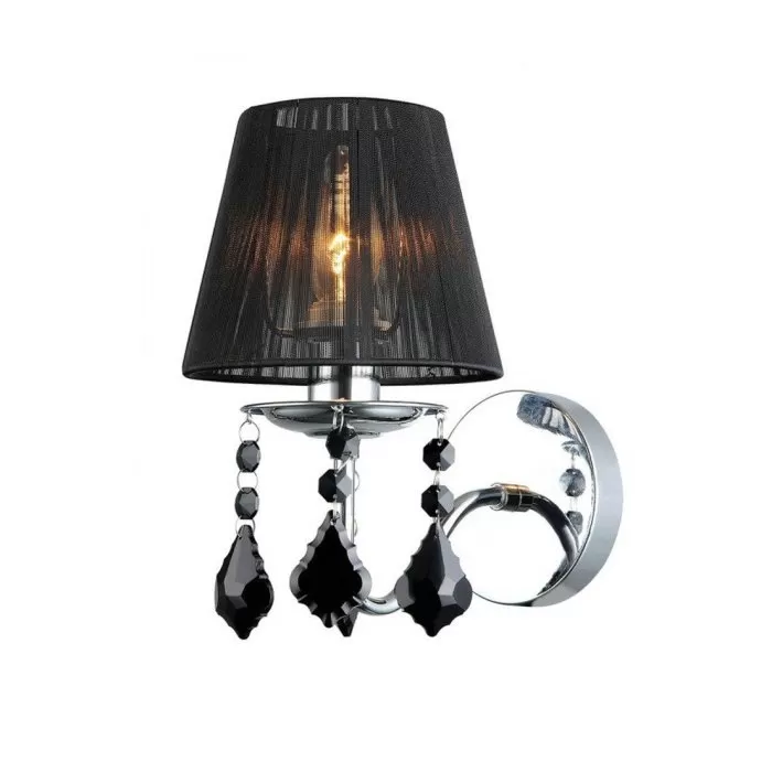 LP274-1W Aplica Cornelia Black Lampardi 1x40w E14/ H25cm D14cm - img 2