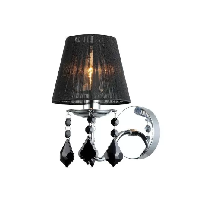 LP274-1W Aplica Cornelia Black Lampardi 1x40w E14/ H25cm D14cm - img 1