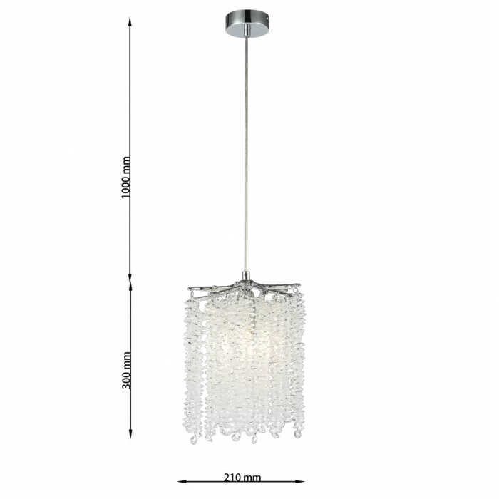 CLN1004-D20 Lustra Grapedrop Cellini chrom - img 3