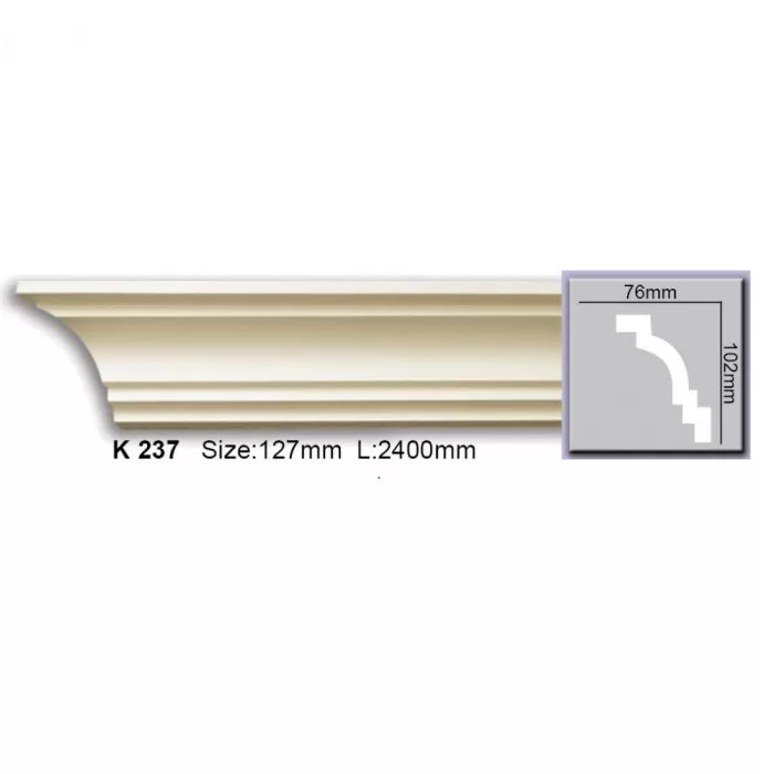 K237 (AB142) Cornisa neted Harmony 103x76x2400 - img 1