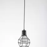 LP544-1P Suspensie Rette Black Lampardi 1x60w E27/ H27-110cm D15cm - img 2