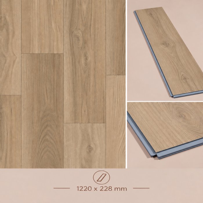 NG6018-04-PL Laminat SPC PLANK 228x1220-.278/1 cutx8 b. = 2.225 m2 / 1buc = 0,278m2 - img 1