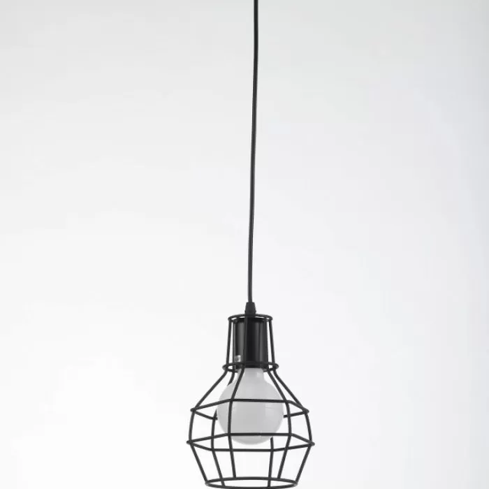 LP544-1P Suspensie Rette Black Lampardi 1x60w E27/ H27-110cm D15cm - img 2