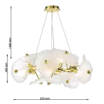CLN1005-D65 Lustra Grapedrop Cellini gold - img 3