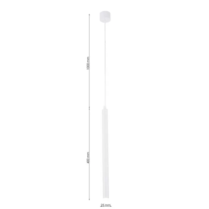 LP763-1P Suspensie Thin Lampardi D25*400mm/IP20 GU9 - img 3