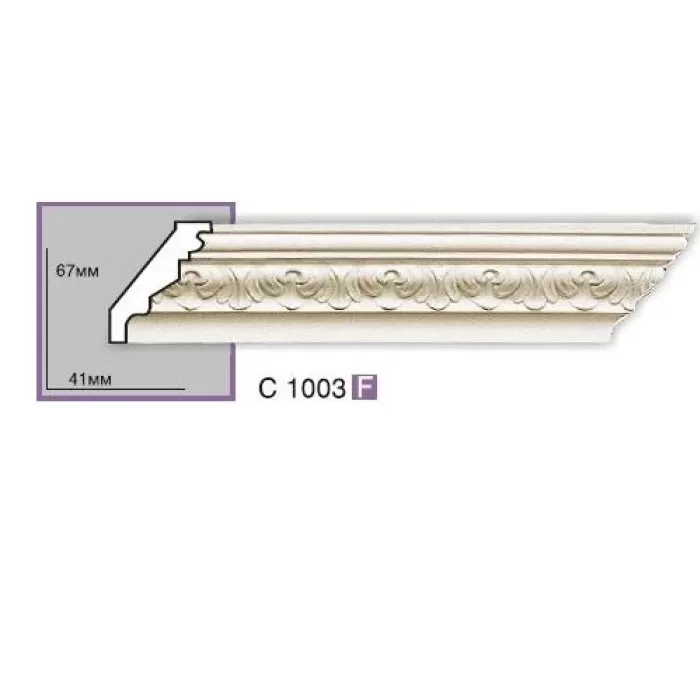 C1003-8(C703) Cornisa cu ornament Gaudi Decor 67x41x2440 - img 1