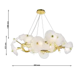 CLN1005-D85 Lustra Grapedrop Cellini gold - img 3