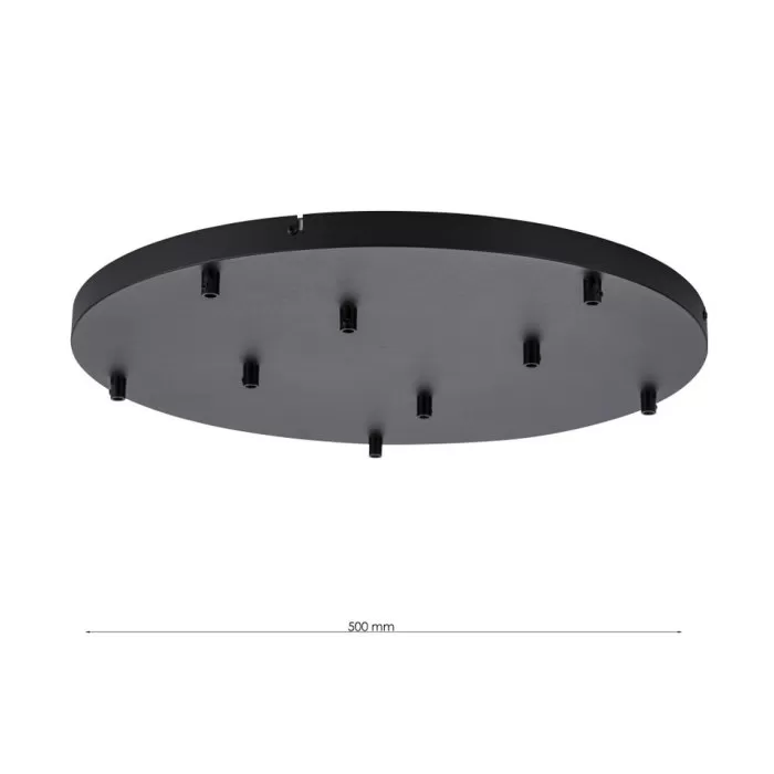 LP764-R9BK Baza rotunda 9 fire Thin Lampardi H4cm D50cm black - img 3